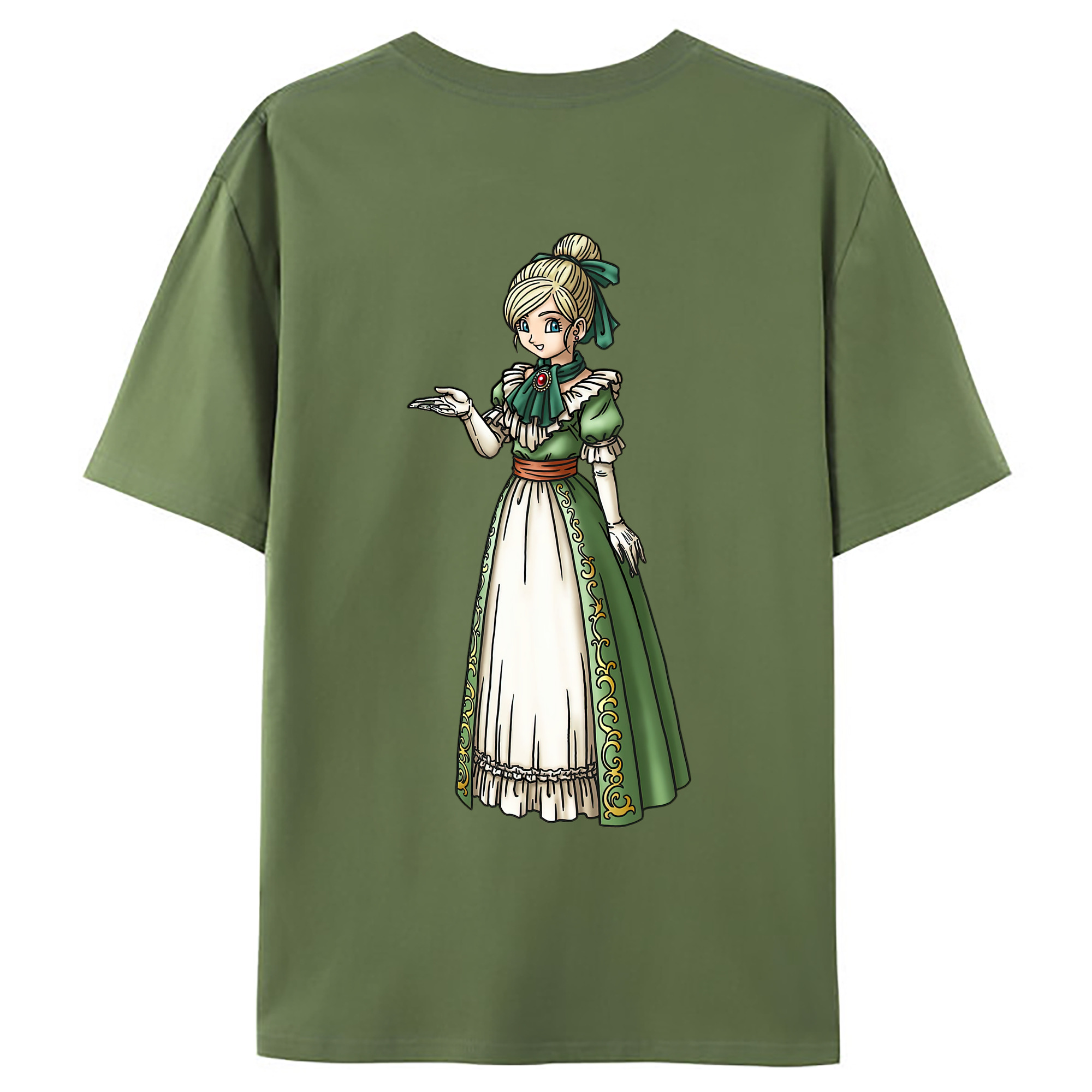 （画像用） ドラゴンクエスト Doragon Kuesuto Dragon Quest 綿100％ メンズ半袖Tシャツ（バックプリント） 通気性